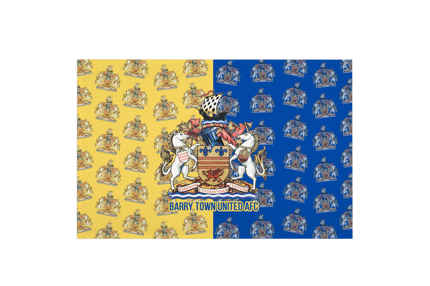 Barry Town Tea Towel - Multi Logo