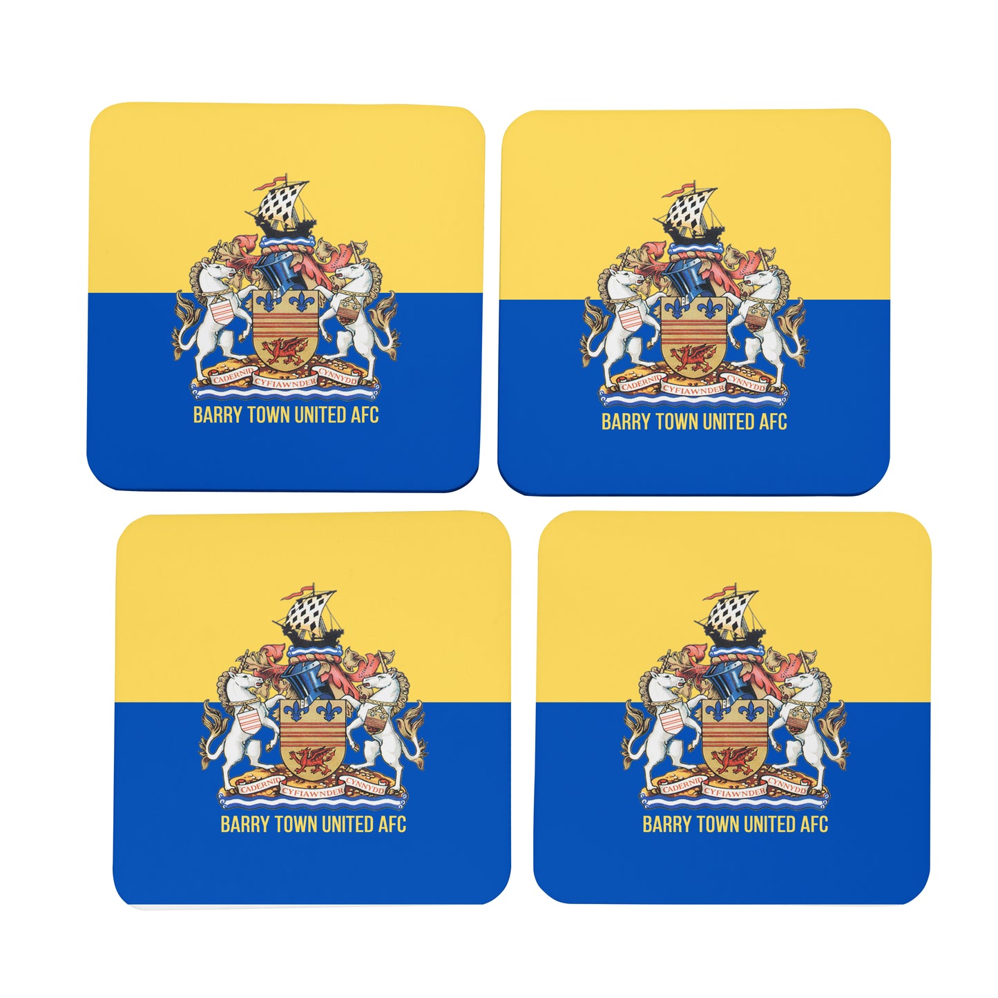 Barry Town Coaster - Yellow and Blue