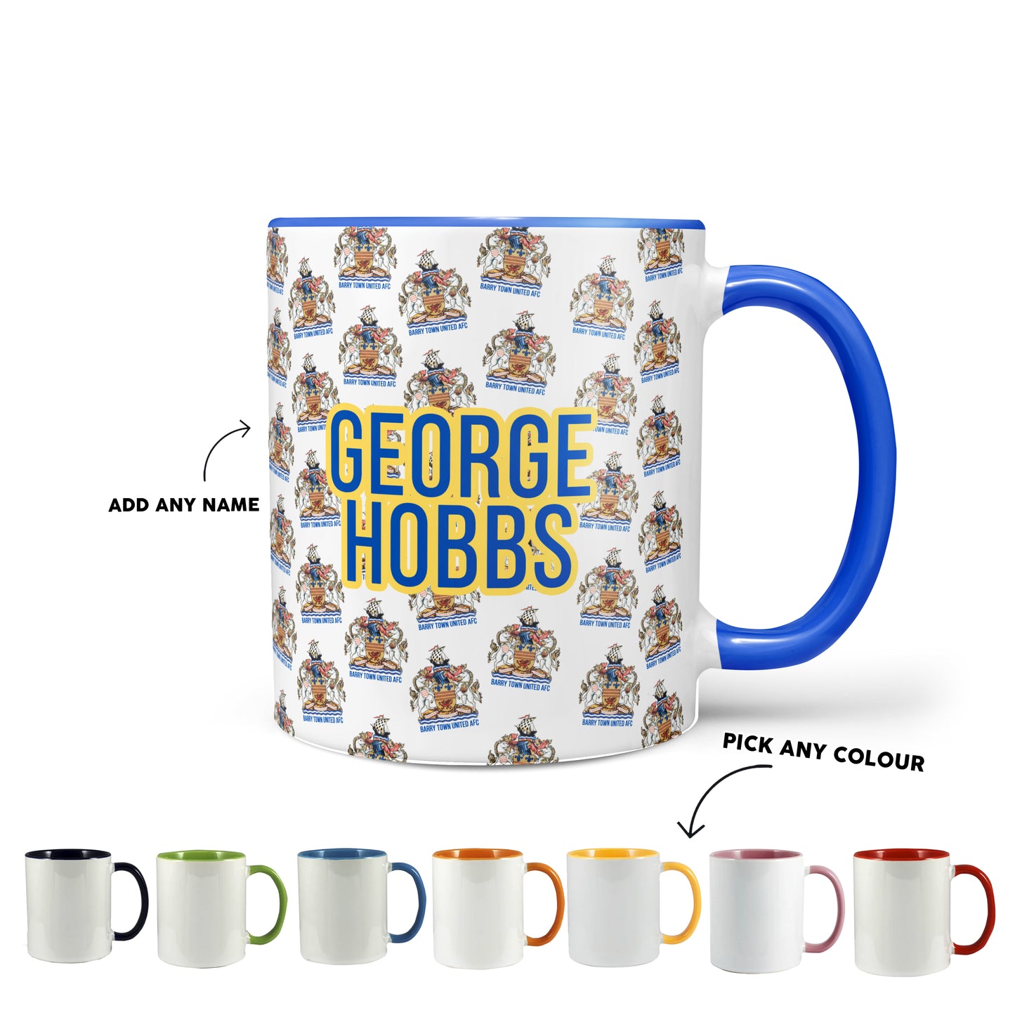 Barry Town Mug - Multi Logo