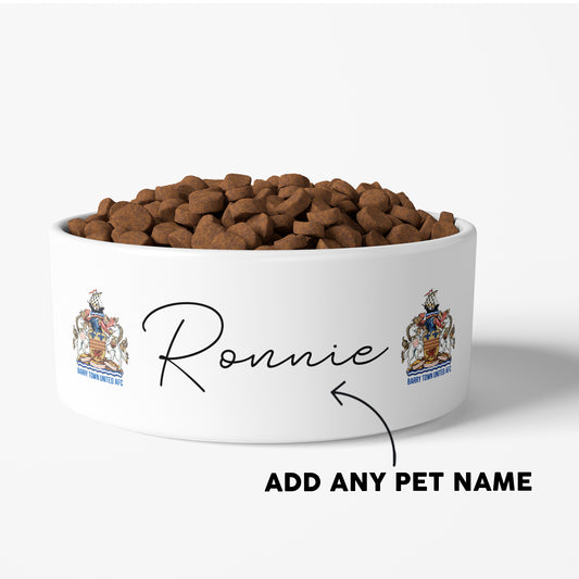 Barry Town Pet Bowl - Add any name