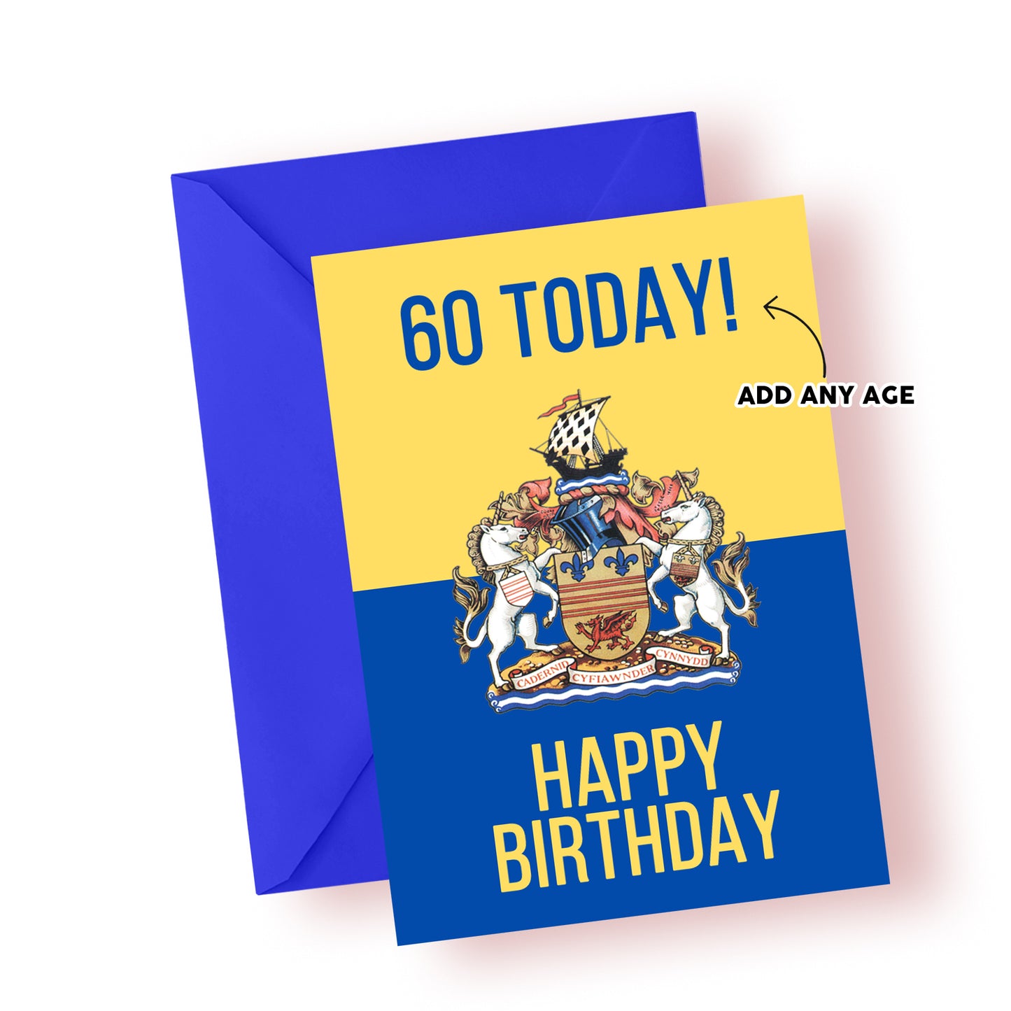 AGE Today - Happy Birthday - Barry Town - Greeting Card