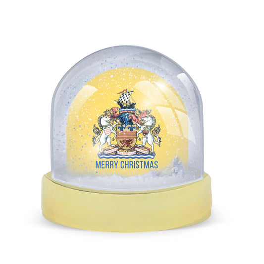 Barry Town Snow Globe