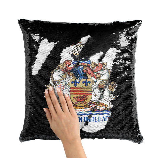 Barry Town Sequin Cushion Cover