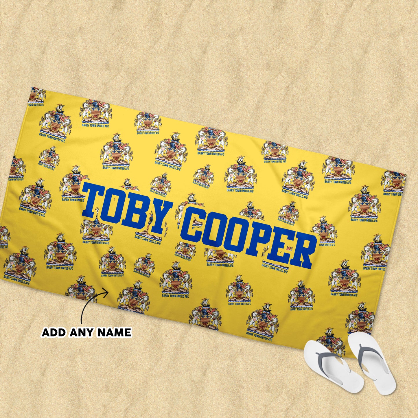 Barry Town Towel - Multi Logo