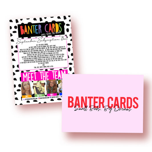 A6 Compliment Slips