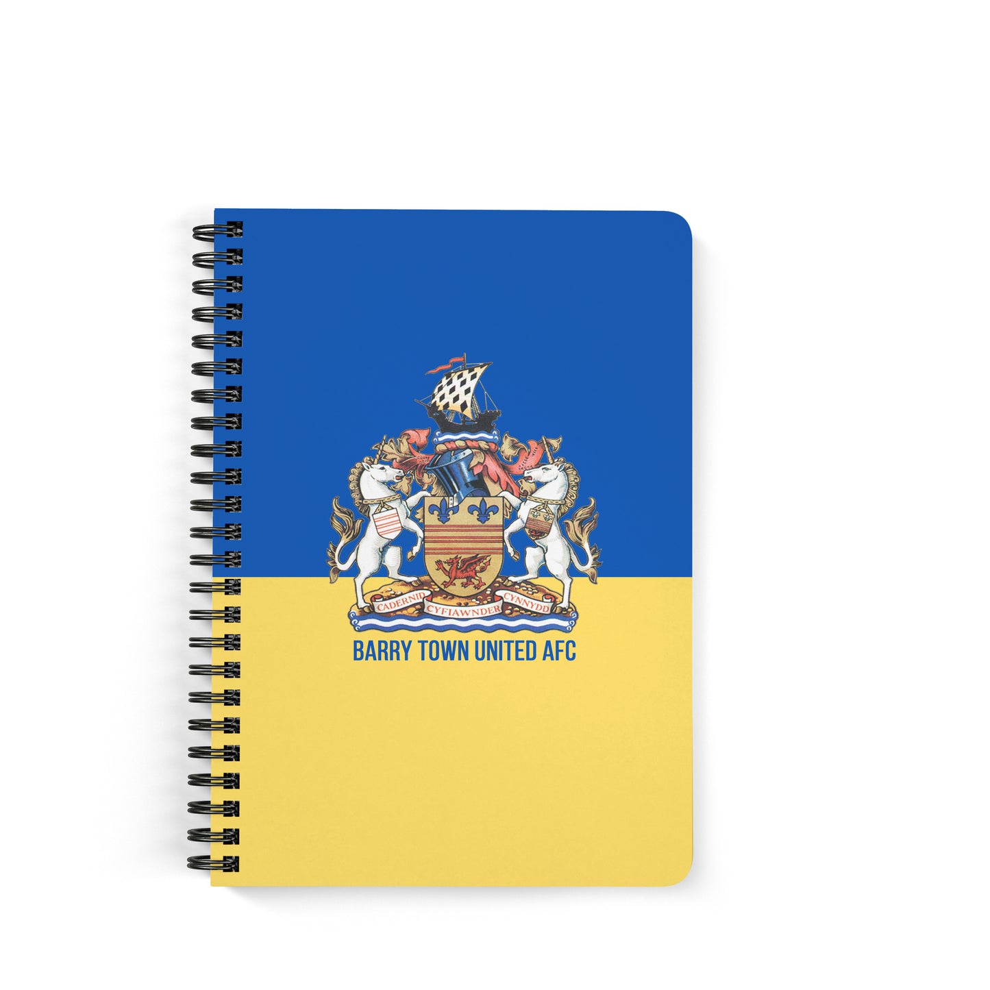 Barry Town Paperback Notepad - Blue & Yellow