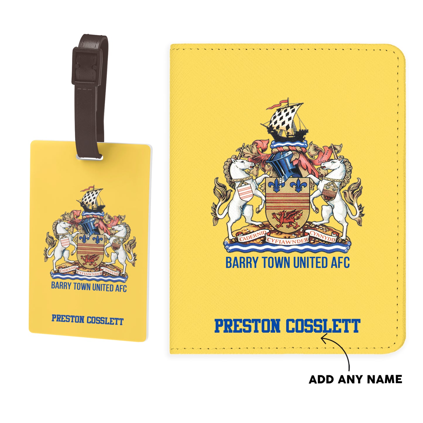 Barry Town Passport Cover & Luggage Tag