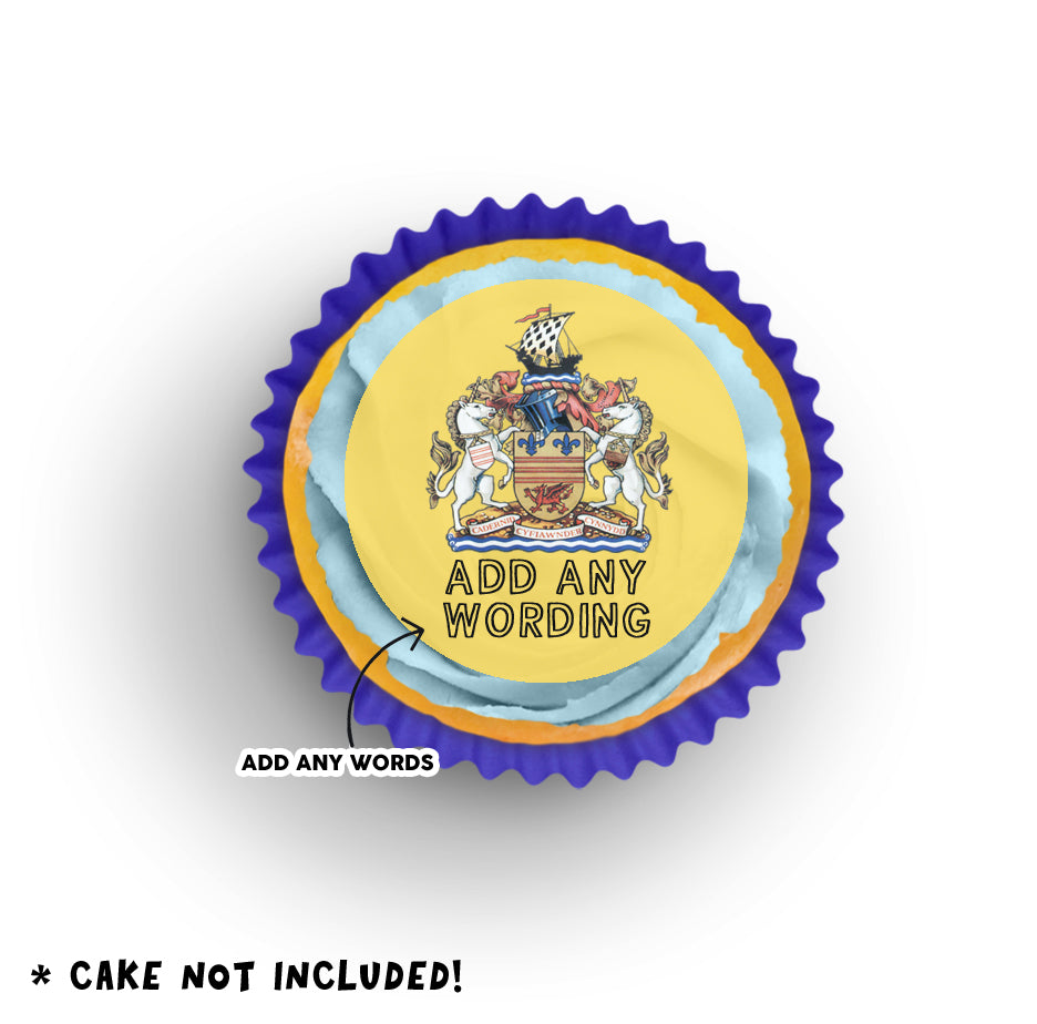 Barry Town Wafer Cake Toppers