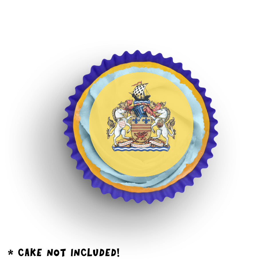 Barry Town Wafer Cake Toppers